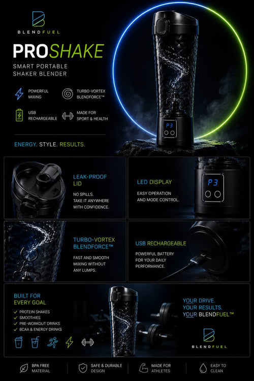 BlendFuel™ ProShake – Smart Portable Shaker Blender